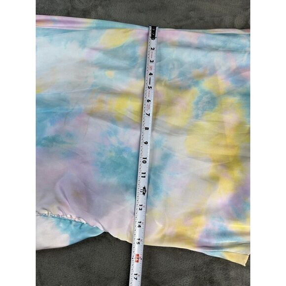 New with tags Zara Tie Dye Slip Midi Dress With Slit Multicolor 3525/456 aize M - Picture 12 of 16